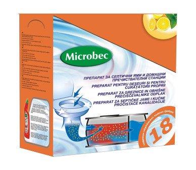 Препарат за отпушване  и почистване на септични ями – сашета МИКРОБЕК - Бран Инсект