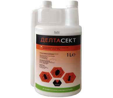 Делтасект – мощен инсектицид  за борба с летящи и пълзящи насекоми - Бран Инсект