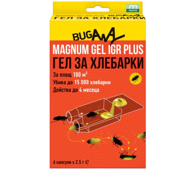 Магнум гел хлебарки е силна отрова с феромон в капсула - Бран Инсект
