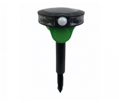 Соларен птицегон, прогонващ със стряскащи звуци и LED светкавица птиците като: гълъби, врабчета, скорци и косове - Бран Инсект