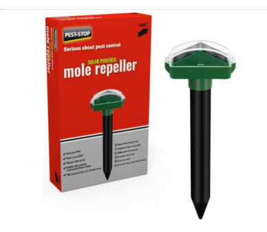 Силен соларен уред за прогонване и защита от къртици, сляпо куче, полевки и подземни вредители  - Бран Инсект