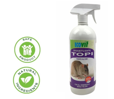 Течен еко спрей против плъхове и мишки (гризачи) - не е отровен препарат - 500 мл. - Бран Инсект