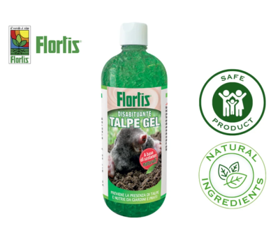Зелен гел за отблъскване на къртици и  видри на Flortis - 1000 ml - Бран Инсект