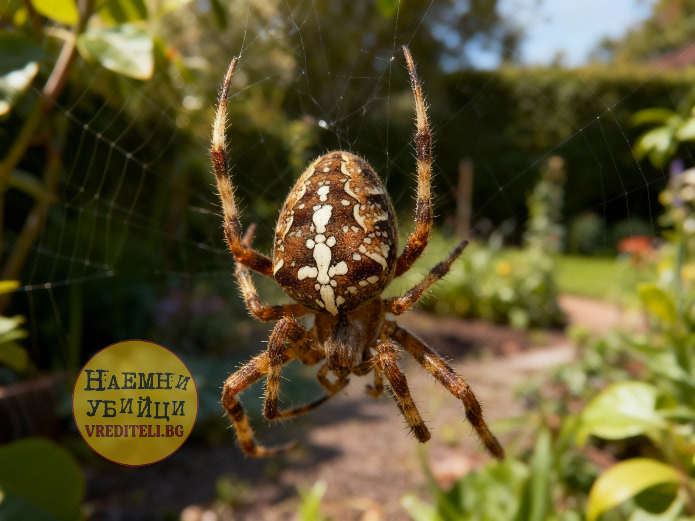 Паяк кръстоносец (Araneus diadematus)