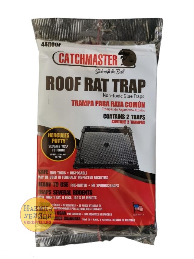 ROOF RAT TRAP - леплив безотровен капан за хващане на плъхове » Бpaн Инceĸт