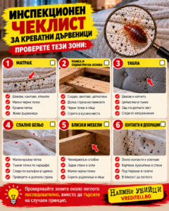Инспекционен checklist за матрак, рамка, табла и близки мебелиИнспекционен checklist за матрак, рамка, табла и близки мебели