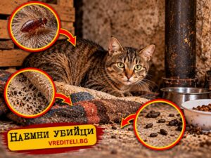Бездомна котка в общо мазе до място за почивка