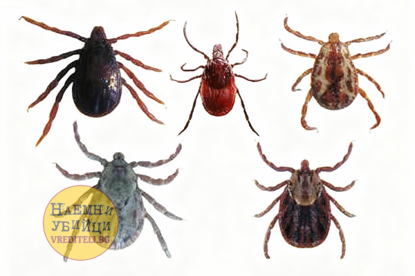 Видове кърлежи (Ixodoidea)